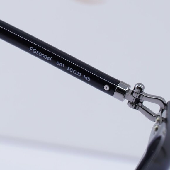 Fred FG50006I 001 Square 50mm Eyeglasses - Black - Picture 10 of 10